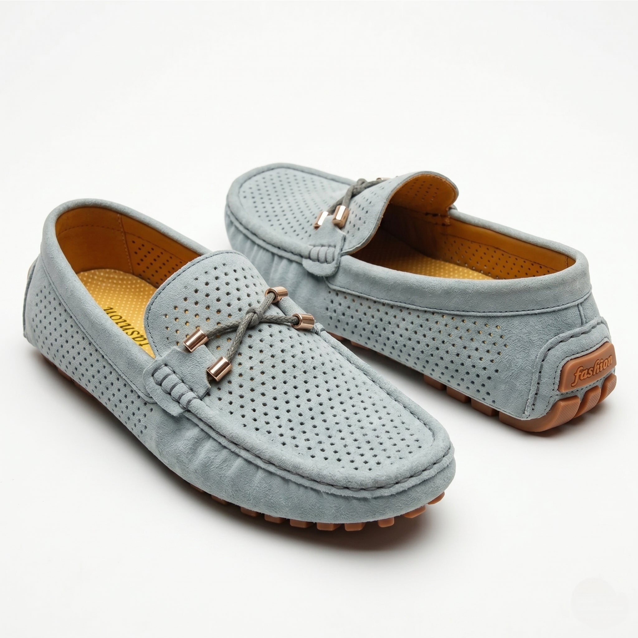 Oliver - Men's Breathable Slip - On Loafer Shoes - Loafers - Gray - Parker&Brooks