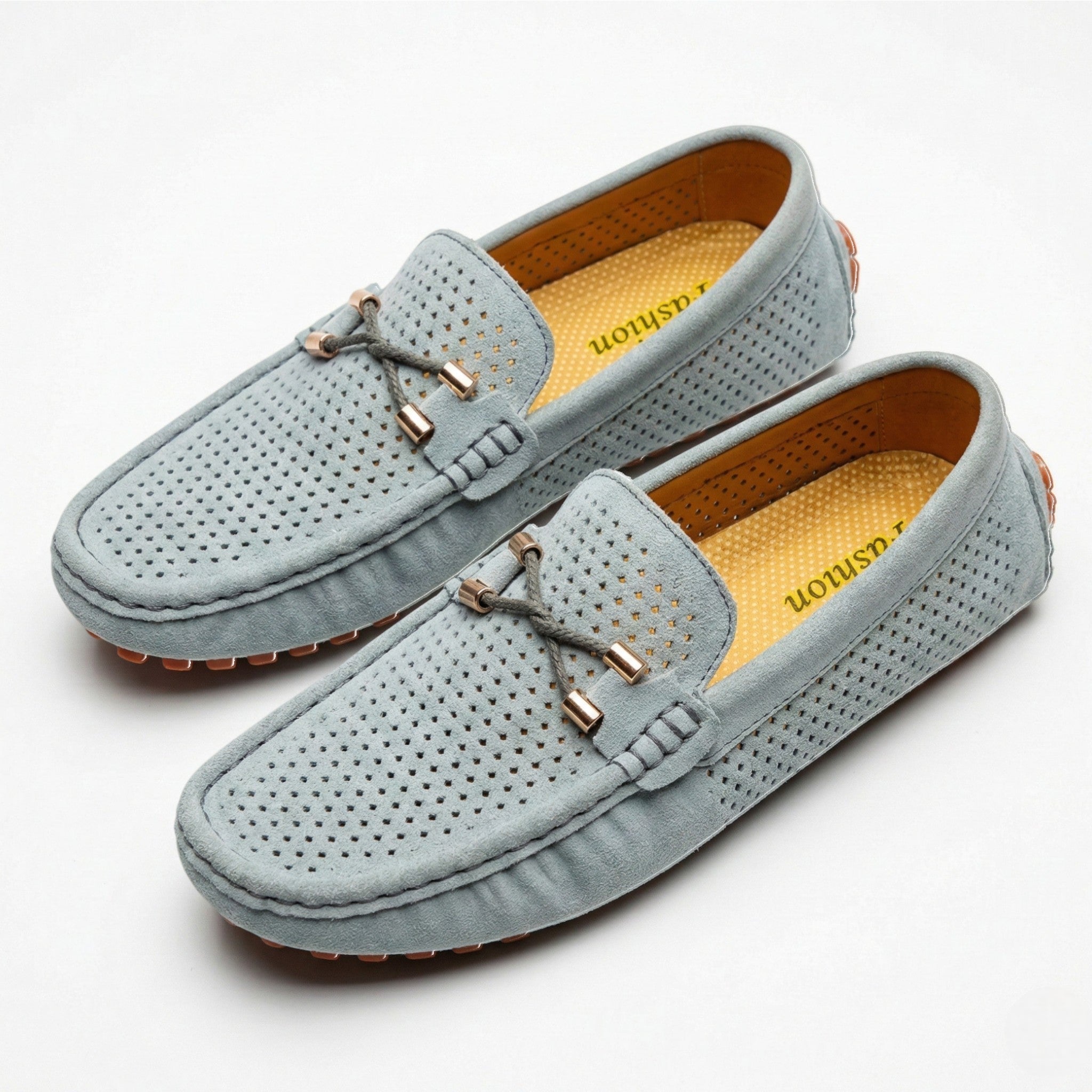 Oliver - Men's Breathable Slip - On Loafer Shoes - Loafers - Gray - Parker&Brooks