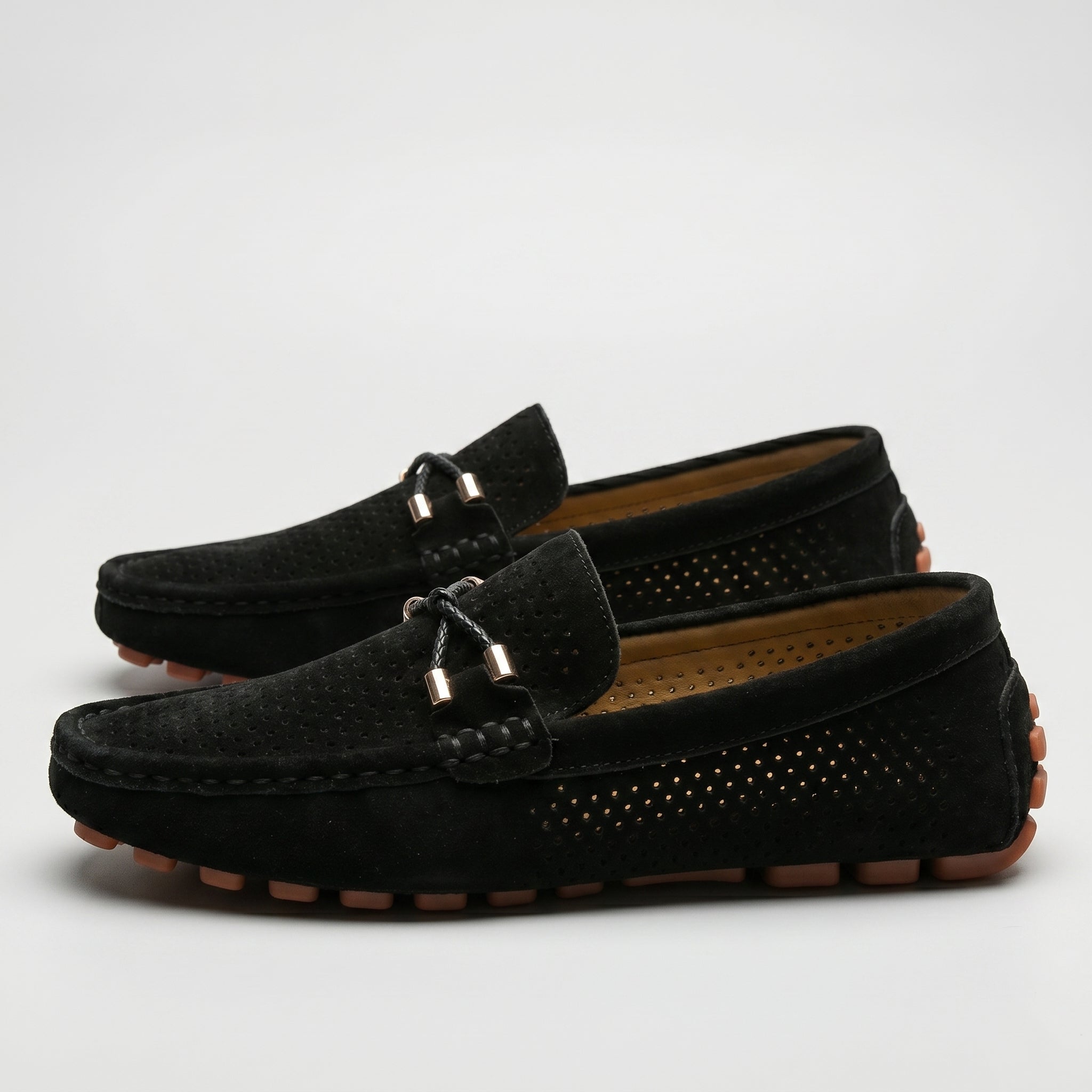 Oliver - Men's Breathable Slip - On Loafer Shoes - Loafers - Black - Parker&Brooks