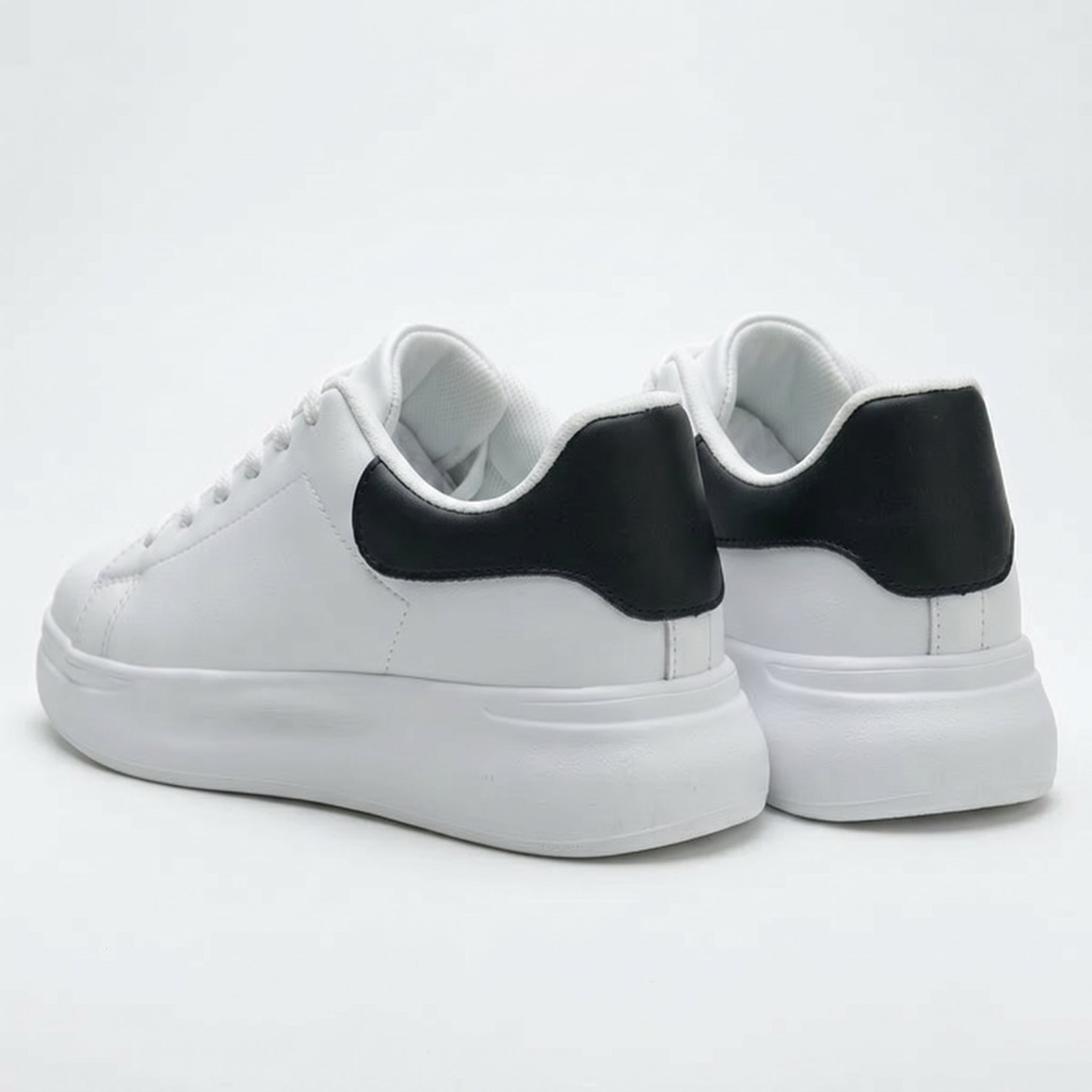 Olivia - Women's Low Top Casual Sneaker - Sneakers - White and Black - Parker&Brooks