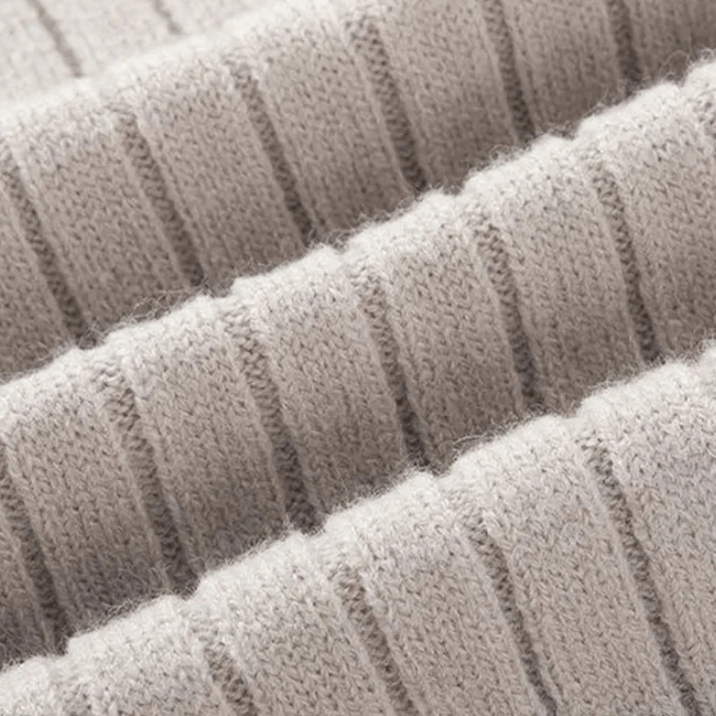 Rafael – Half-Zip Knit Sweater with High Collar