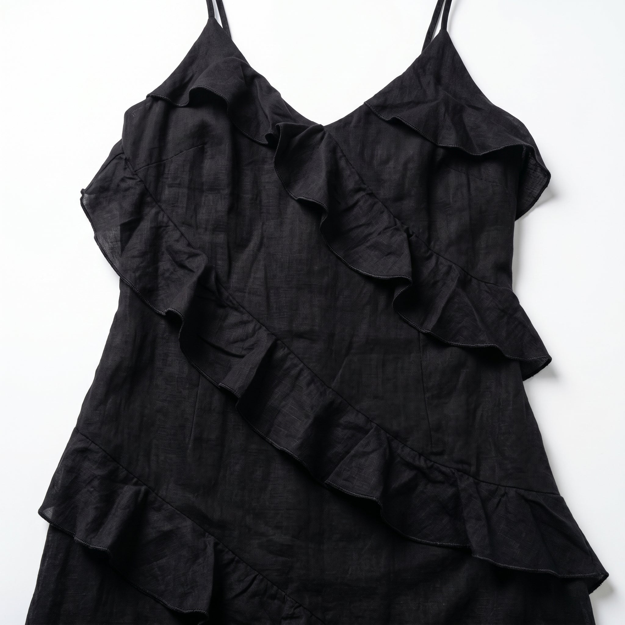 Rosie - Women's Tiered Summer Maxi Dress - Maxi Dresses - Black - Parker&Brooks