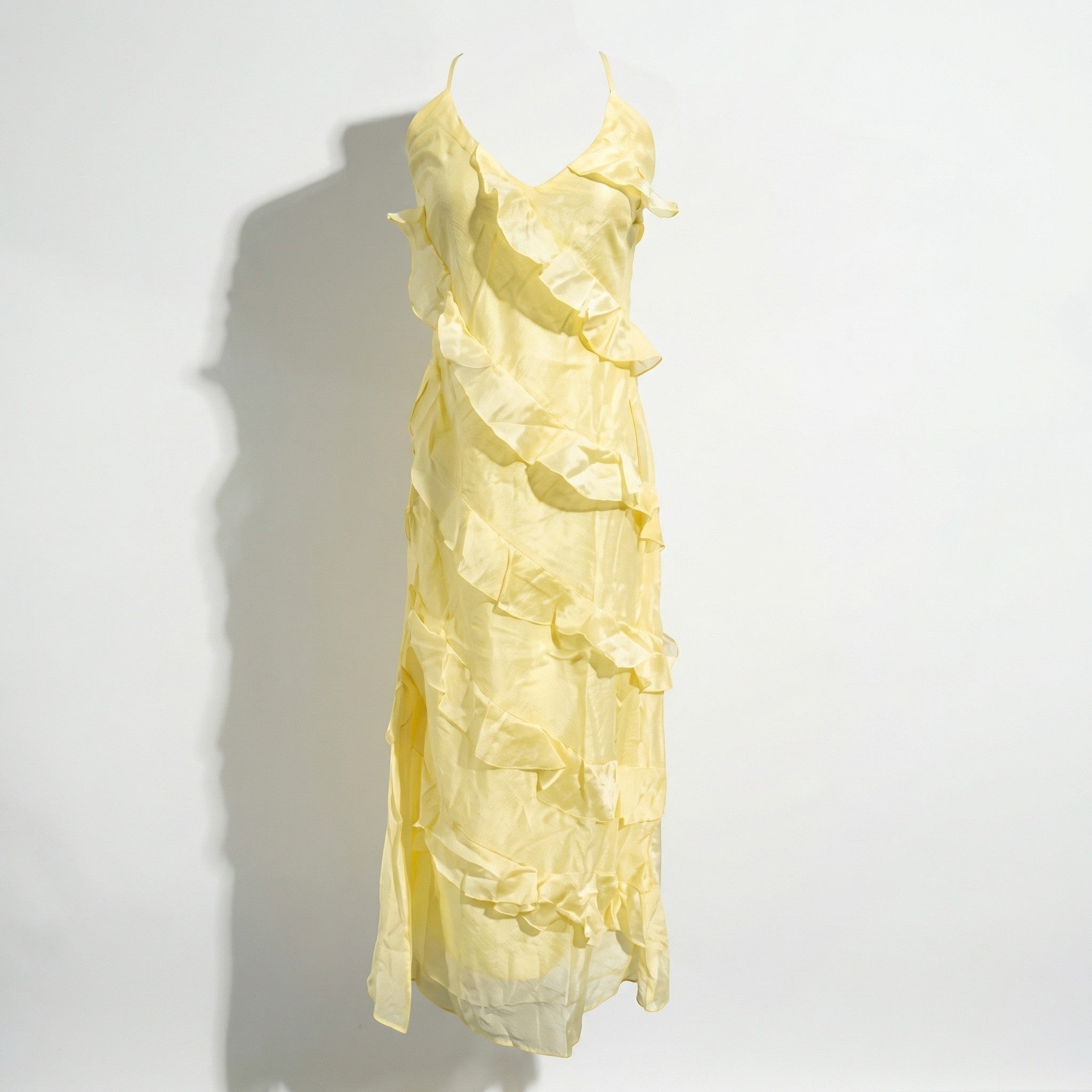 Rosie - Women's Tiered Summer Maxi Dress - Maxi Dresses - Yellow - Parker&Brooks