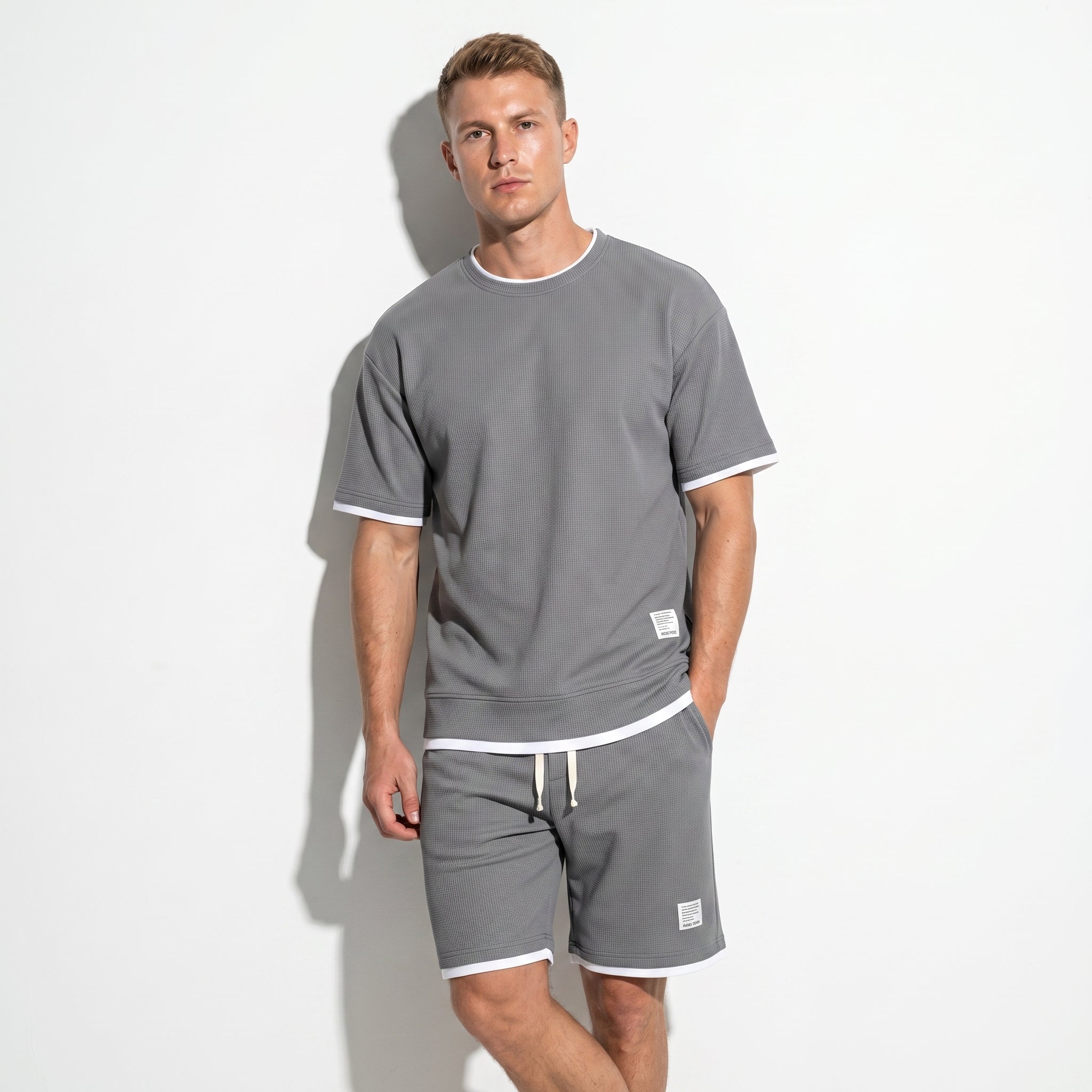 Ryan - Men's Relaxed Fit Co - Ord Set - Sets for Men - Gray - Parker&Brooks