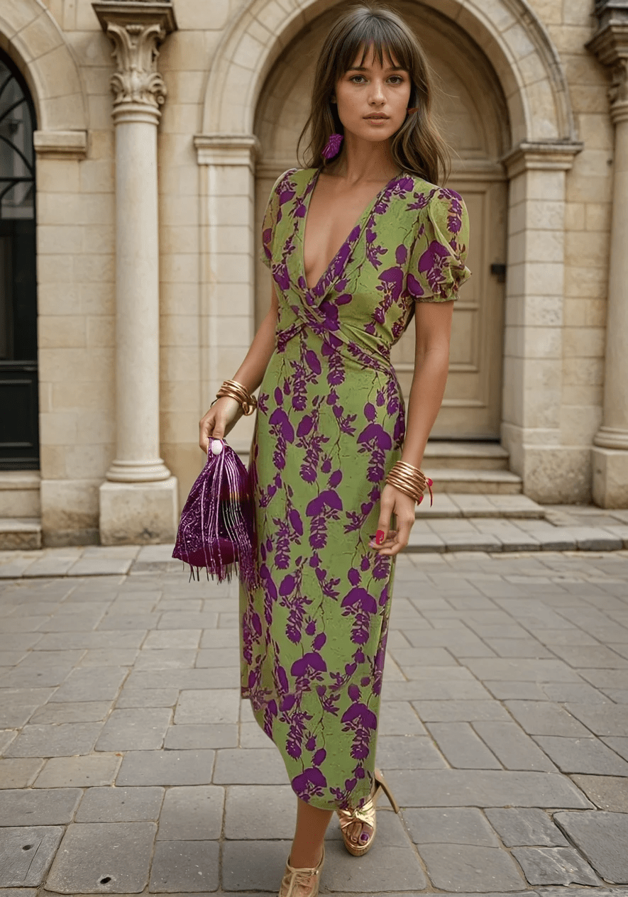 Samira – Elegant Floral Dress