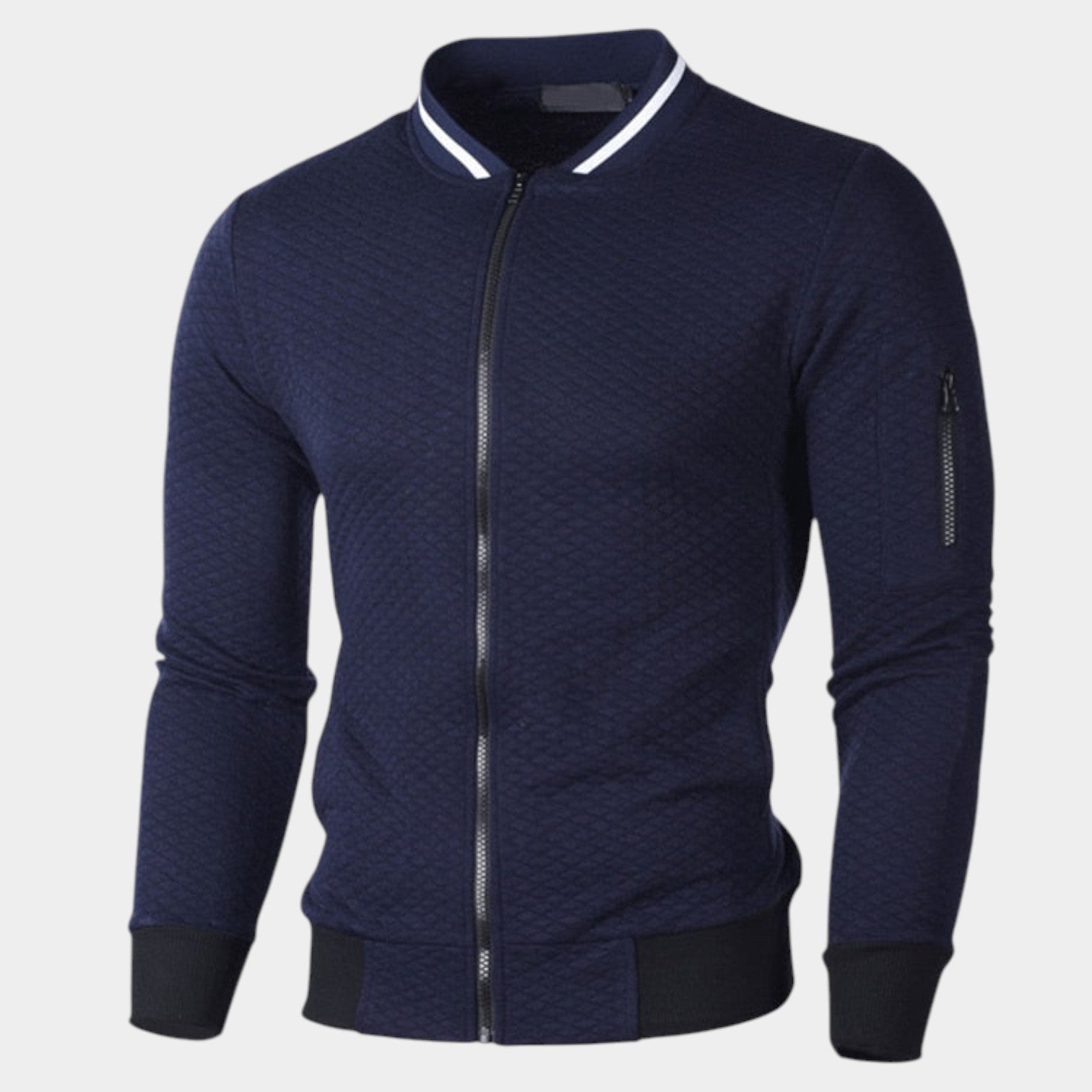 Men's Slim-Fit Zipper Sweater