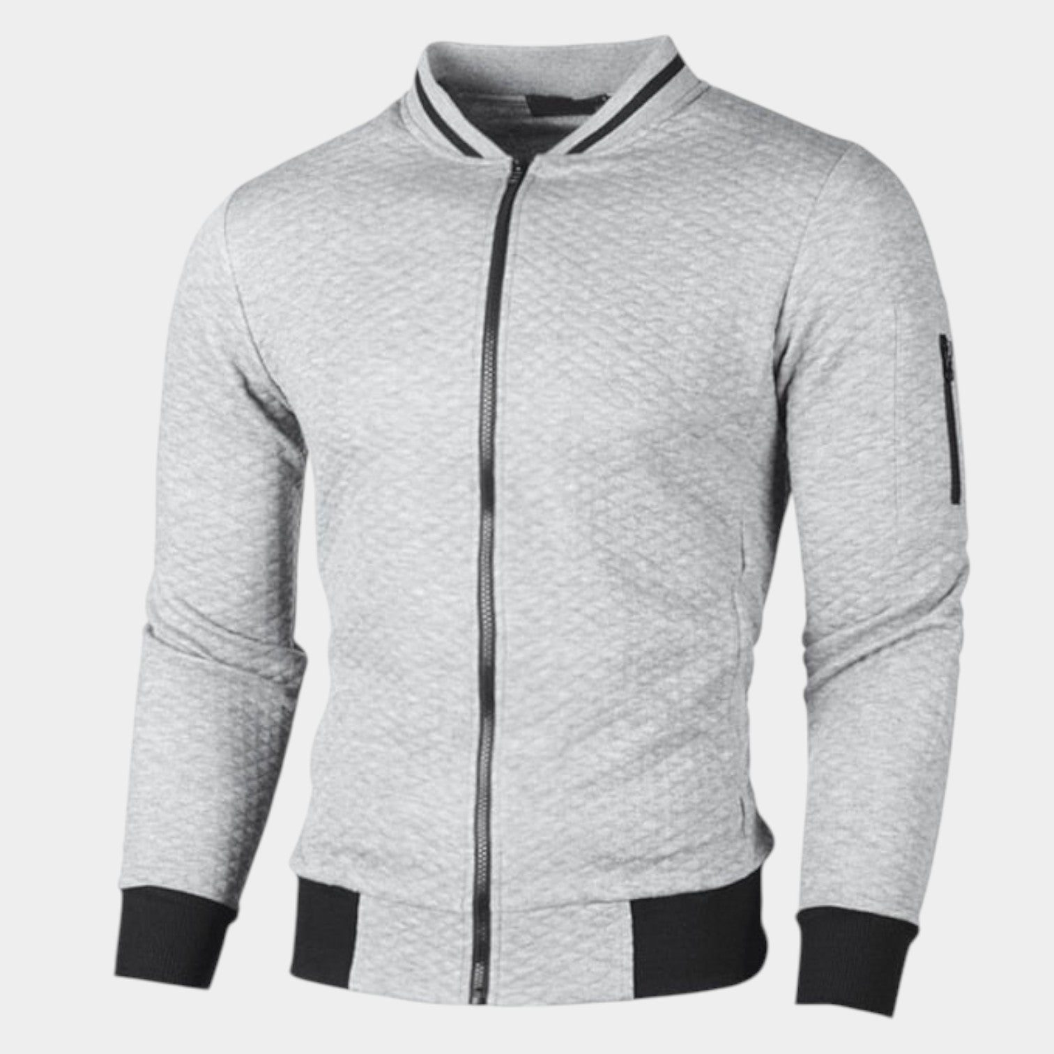 Men's Slim-Fit Zipper Sweater