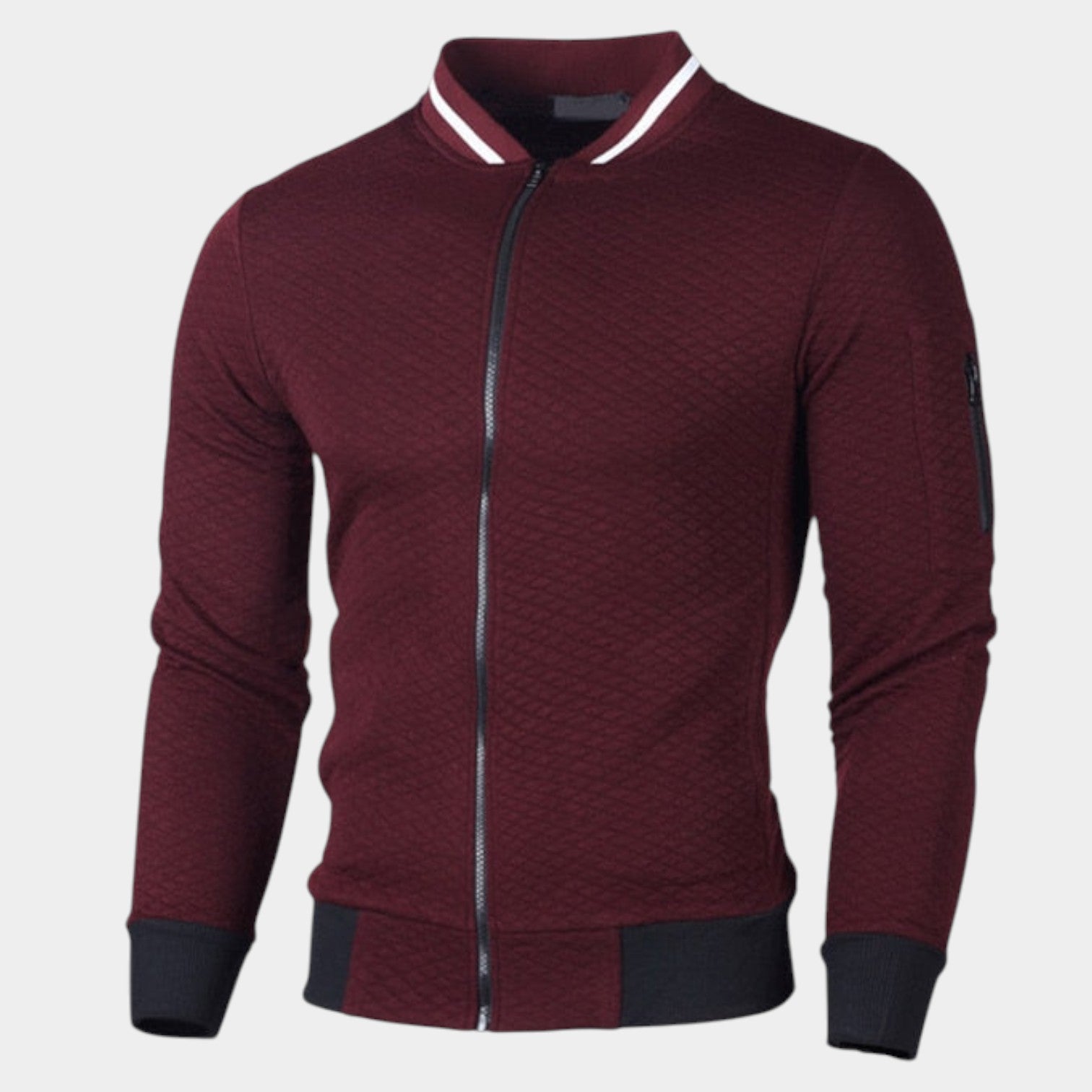 Men's Slim-Fit Zipper Sweater