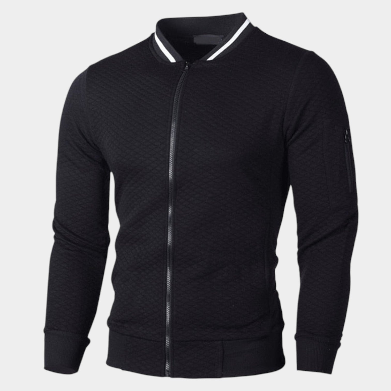 Men's Slim-Fit Zipper Sweater