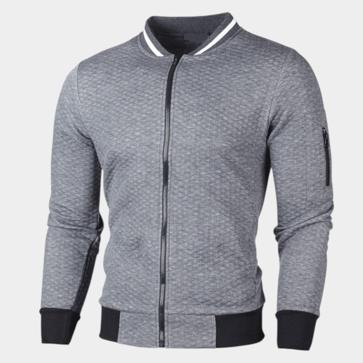 Men's Slim-Fit Zipper Sweater
