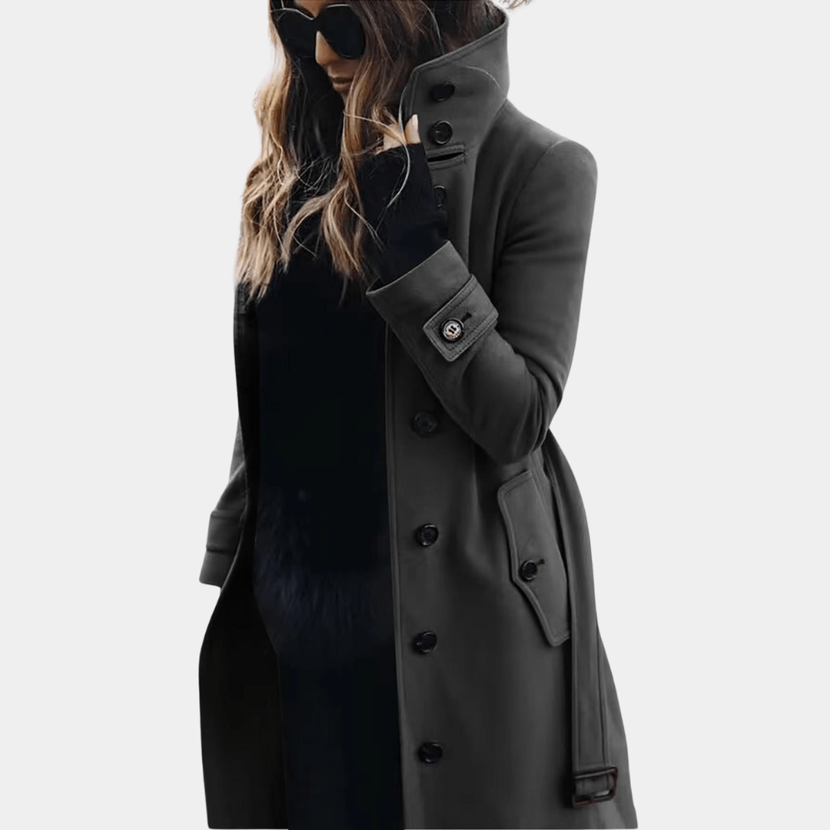 Sophie – Elegant Trench Coat with Belt
