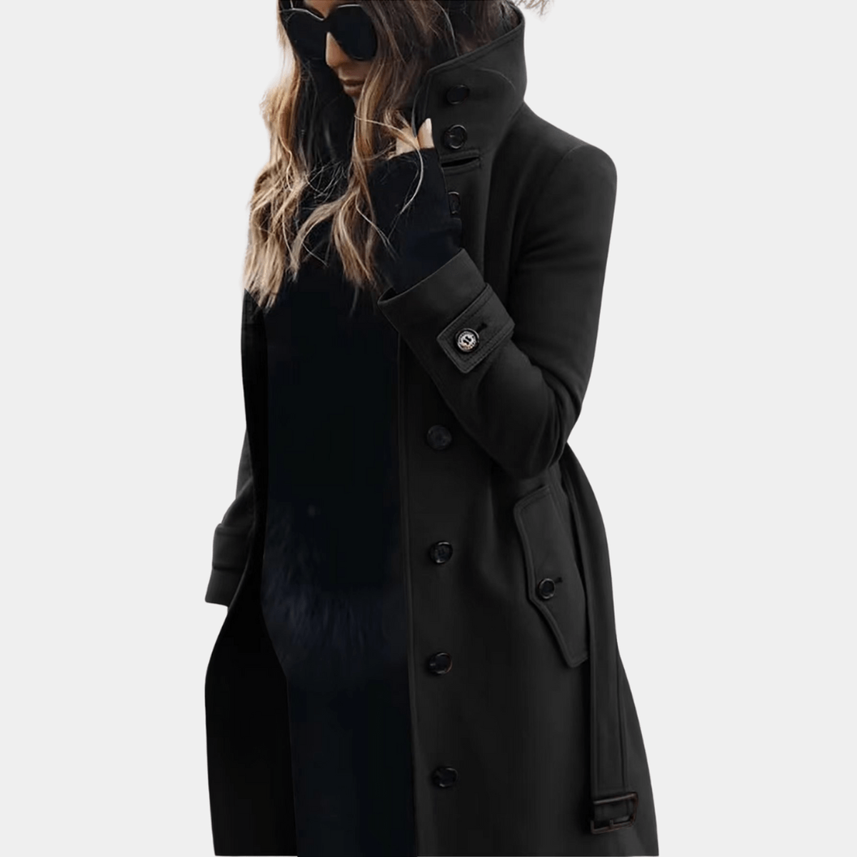 Sophie – Elegant Trench Coat with Belt