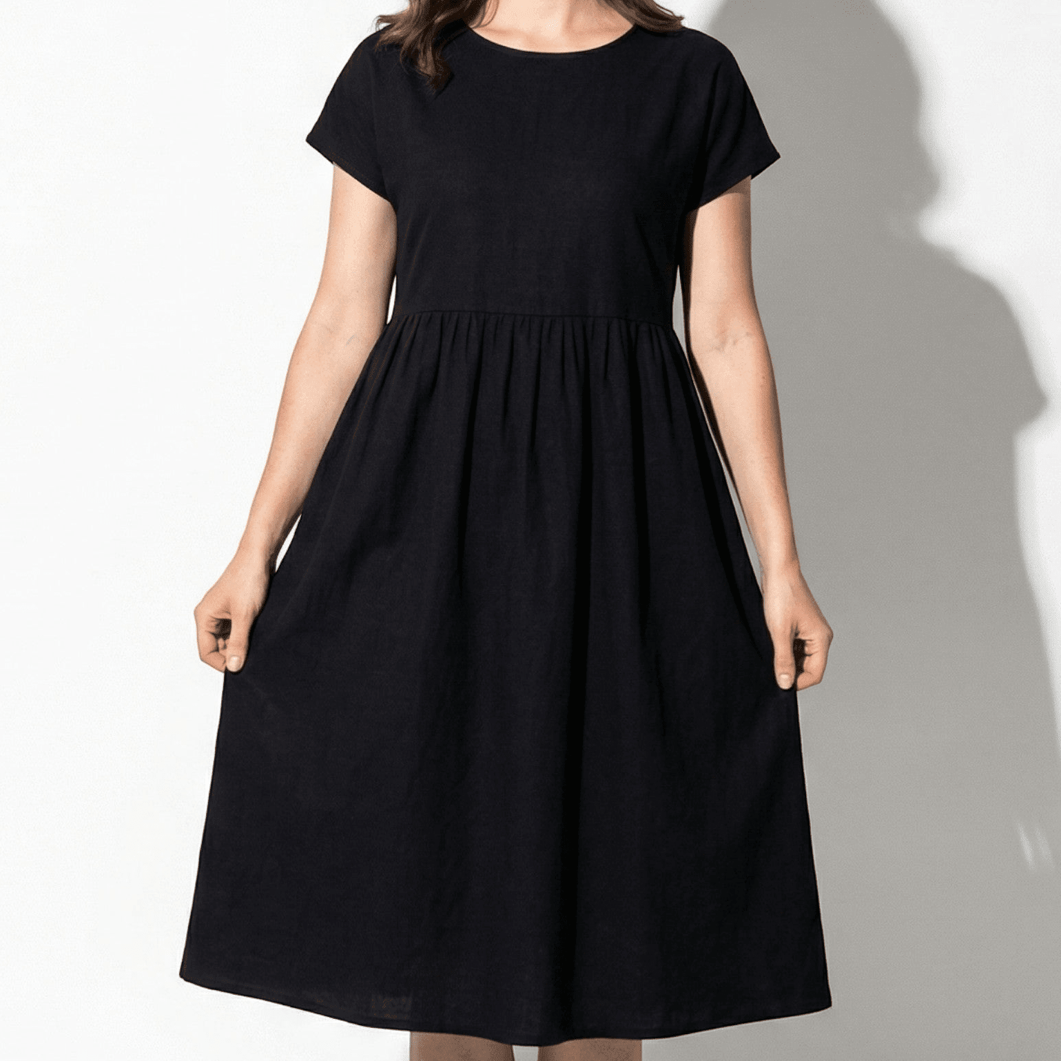 Sophie - Women's Formal Midi Dress - Dress - Black - Parker&Brooks