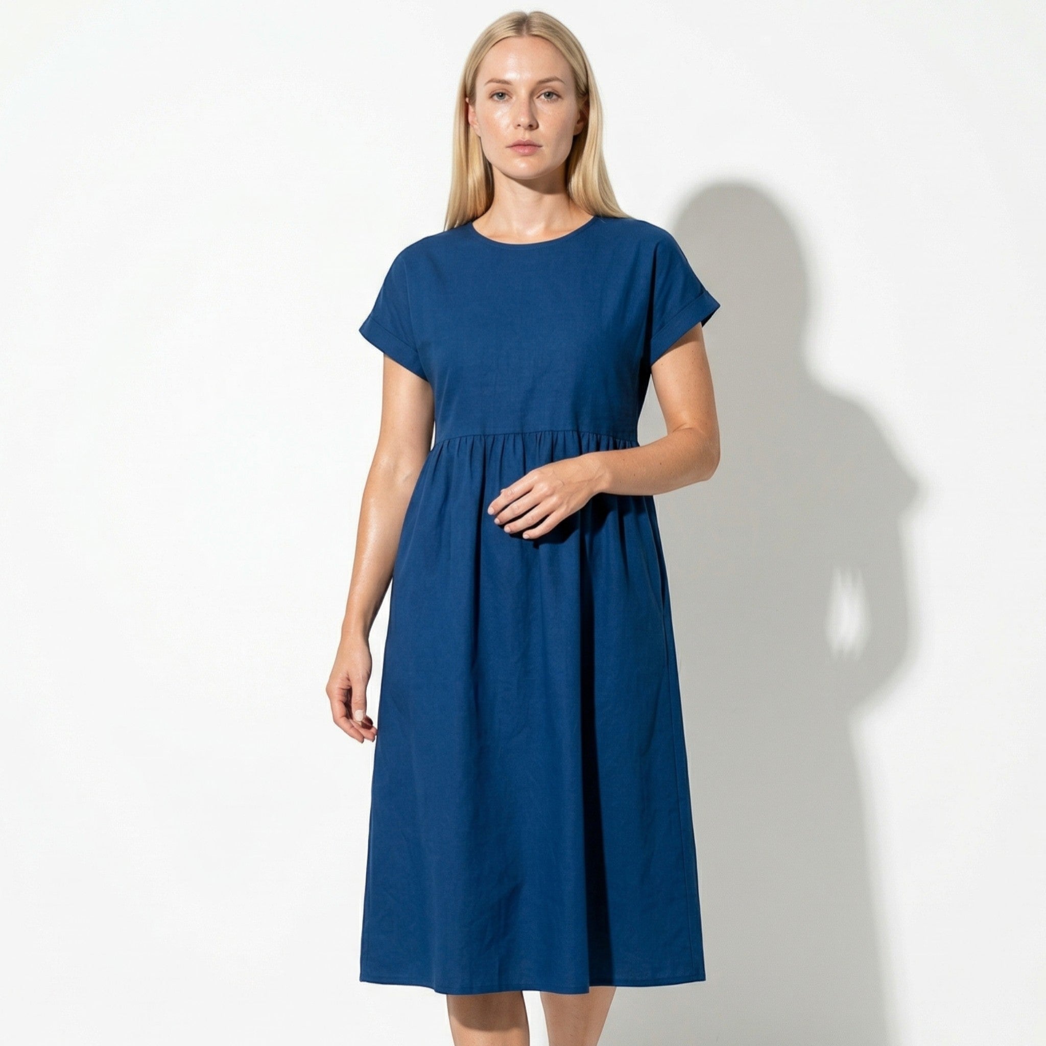 Sophie - Women's Formal Midi Dress - Dress - Blue - Parker&Brooks