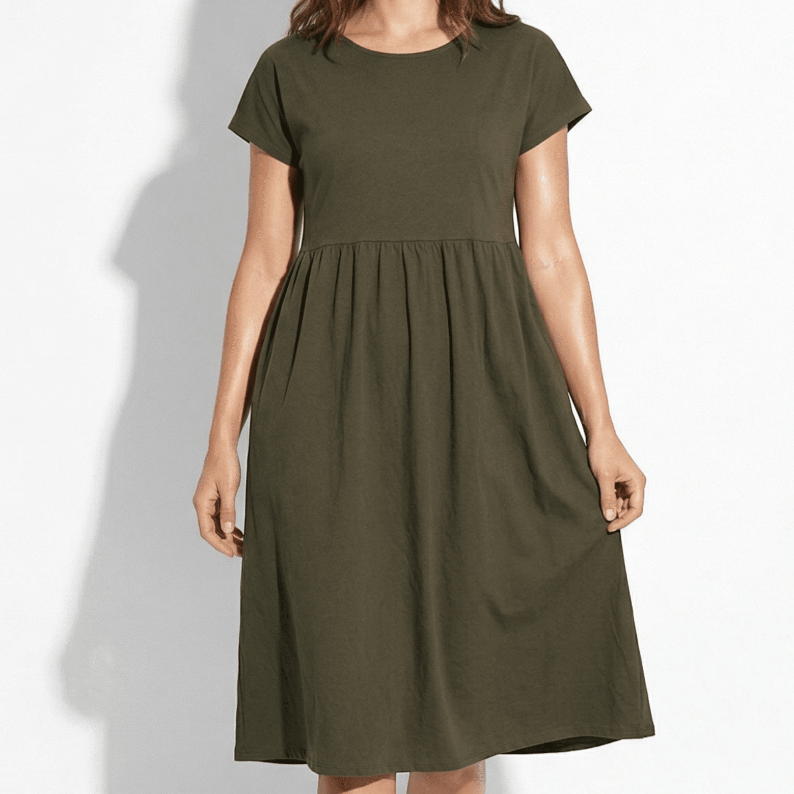 Sophie - Women's Formal Midi Dress - Dress - Army Green - Parker&Brooks