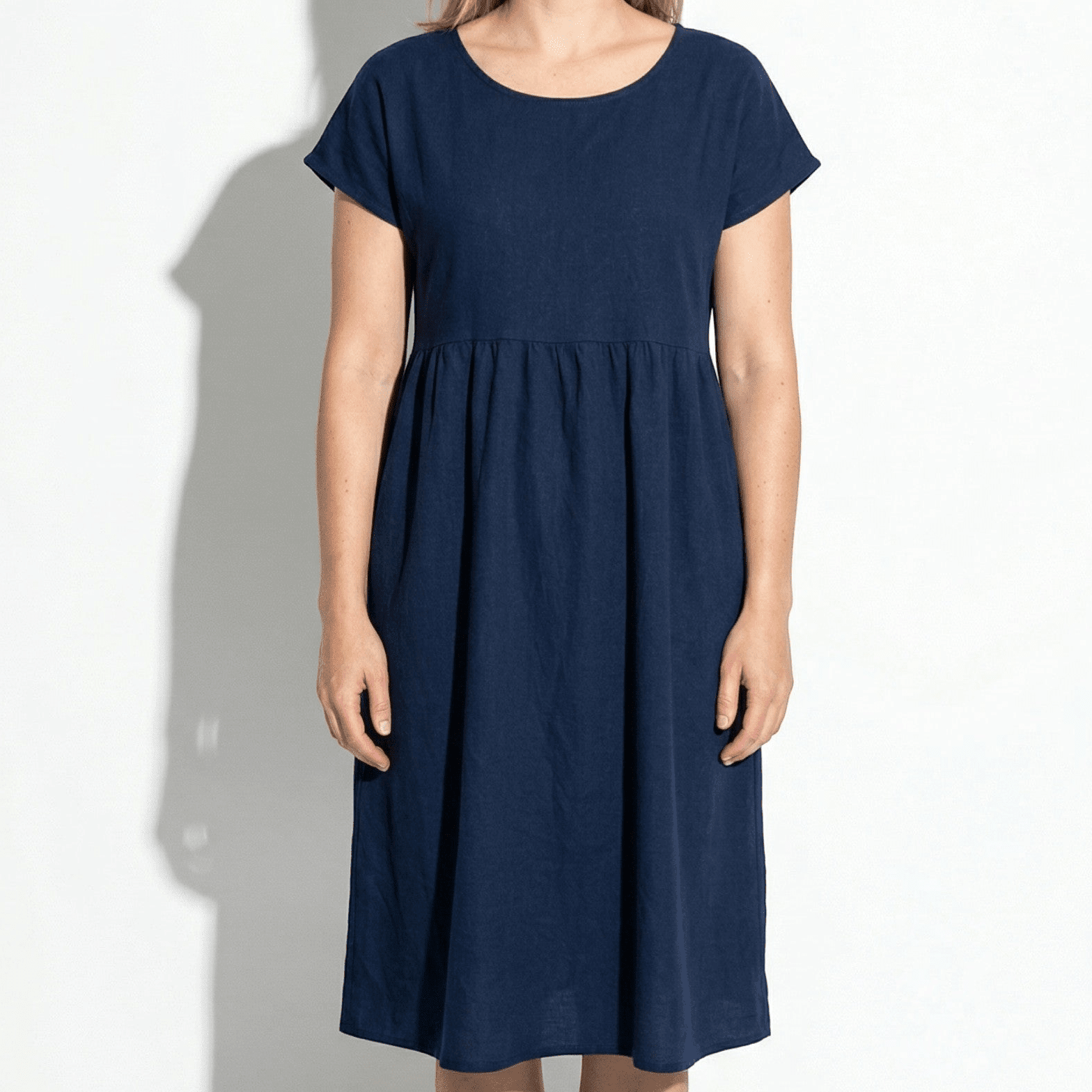 Sophie - Women's Formal Midi Dress - Dress - Navy Blue - Parker&Brooks