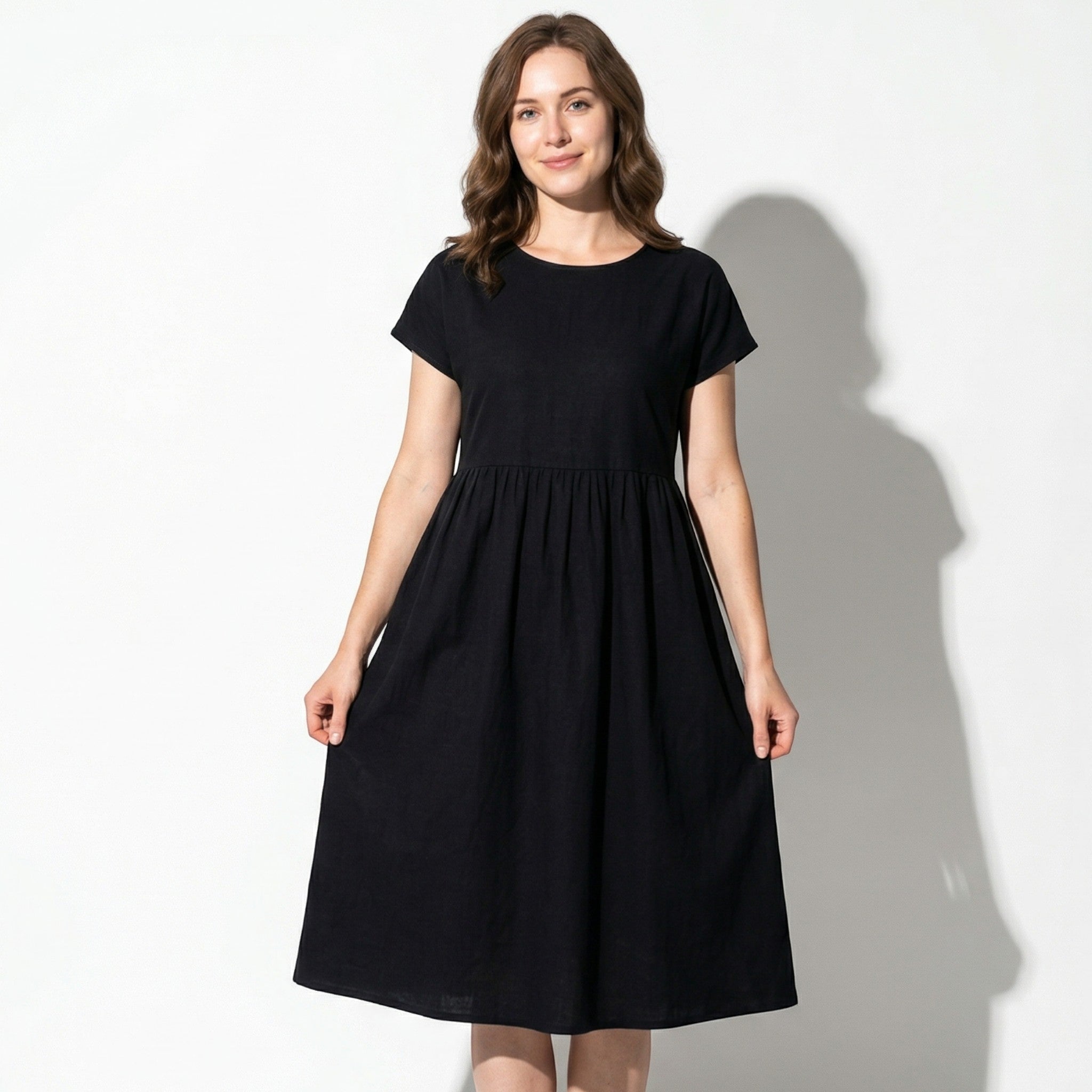 Sophie - Women's Formal Midi Dress - Dress - Black - Parker&Brooks