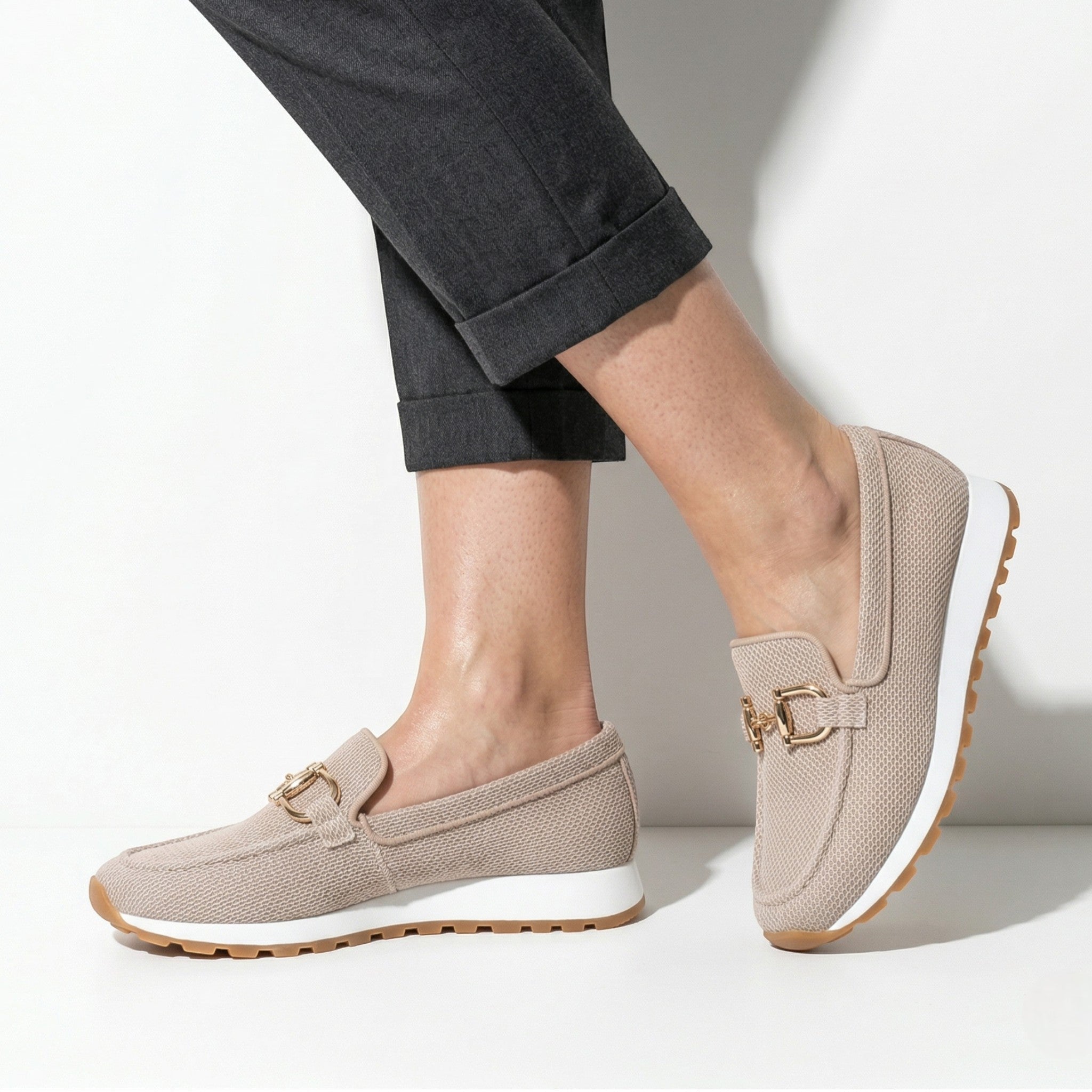Sophie - Women's Orthopedic Loafers - Sneakers - Beige - Parker&Brooks