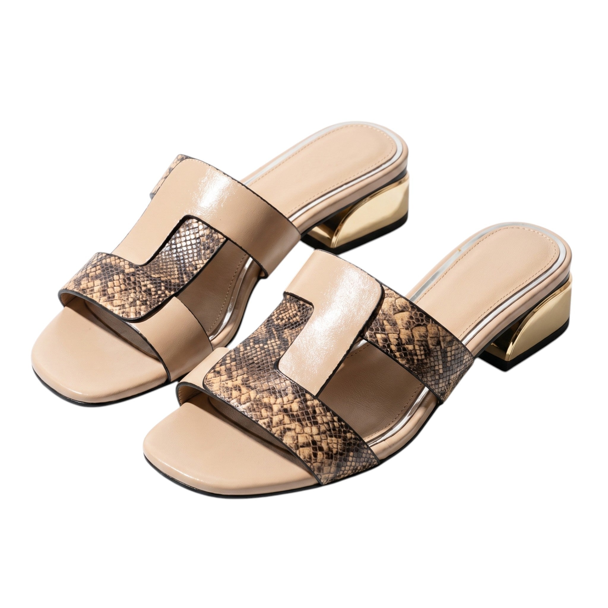Sophie - Women's Strap Sandals - Sandals - Beige - Parker&Brooks