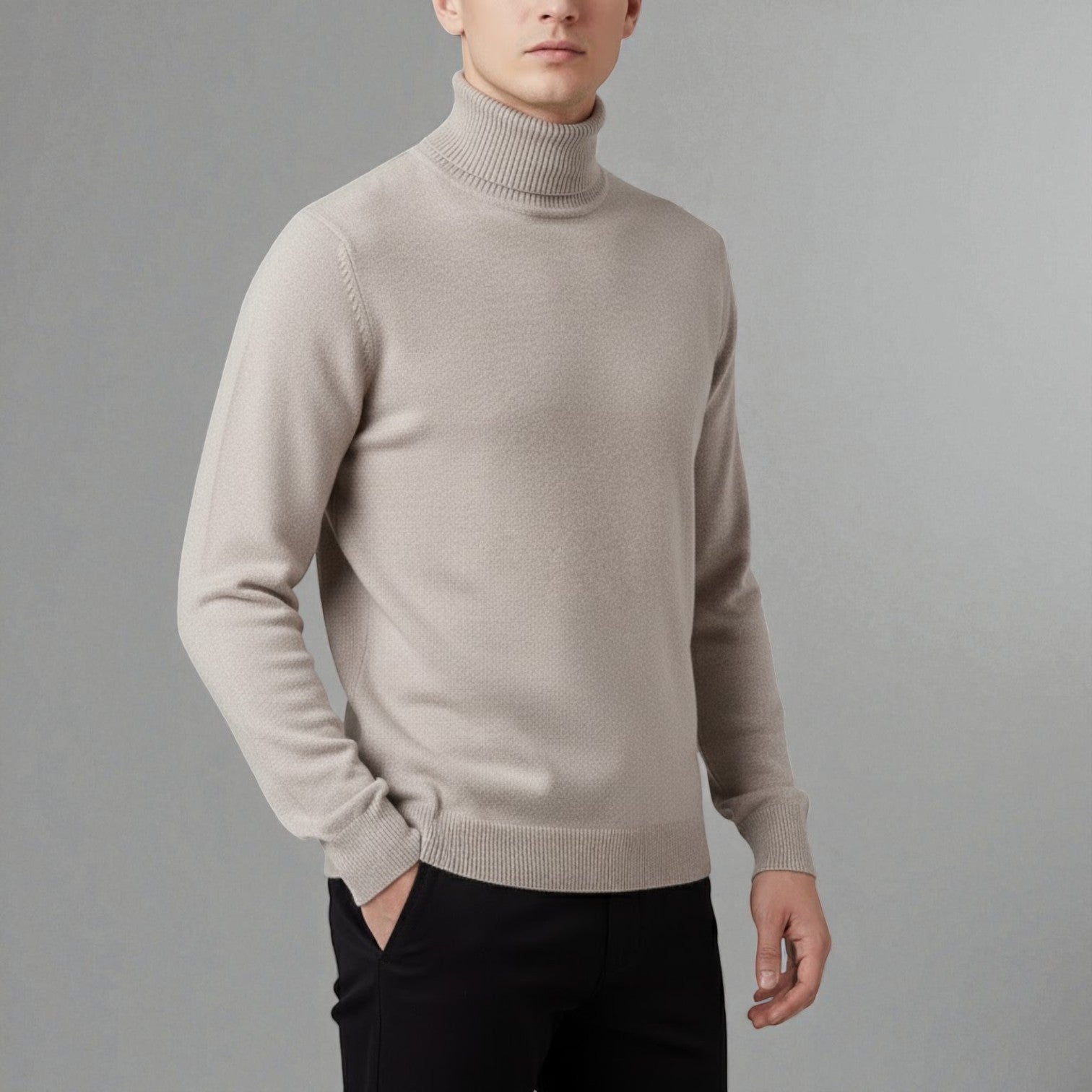 Giovano – Men's Cotton Turtleneck Sweater