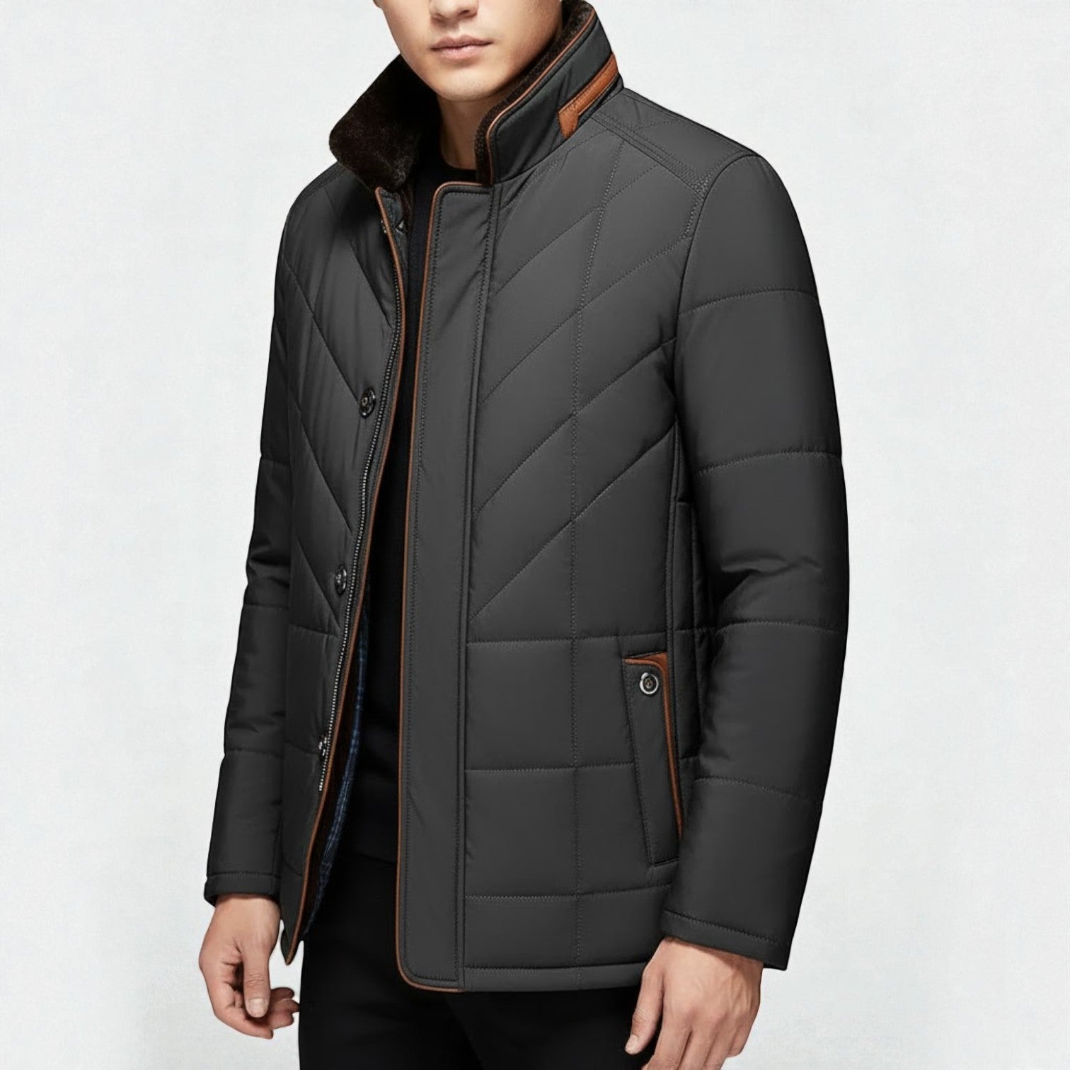 Henrik – Men's Padded Wool Jacket
