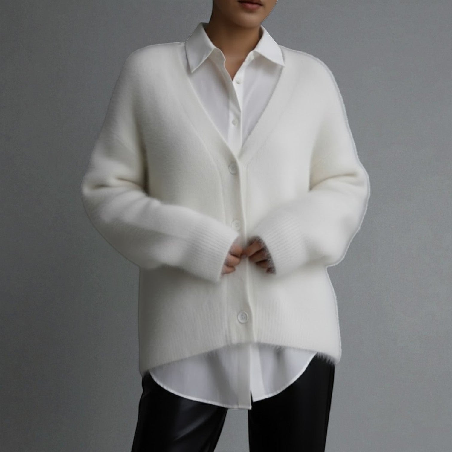 Karlyn – Women's Knit Sweater with V-Neck