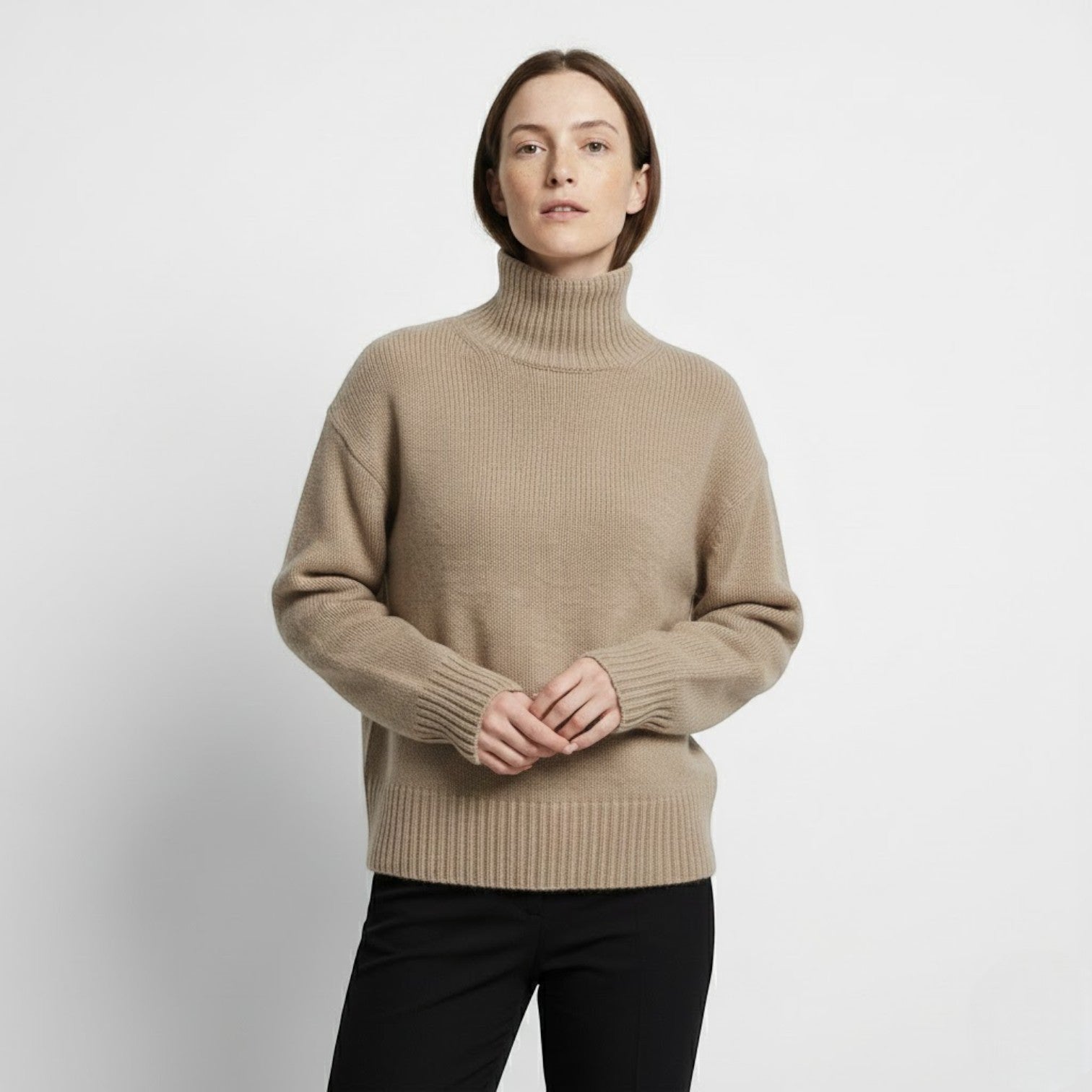 Sophie – Women's Wool Turtleneck Sweater