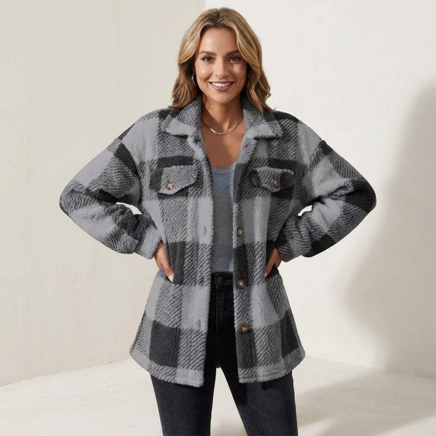 Isalie – Women's Checked Jacket