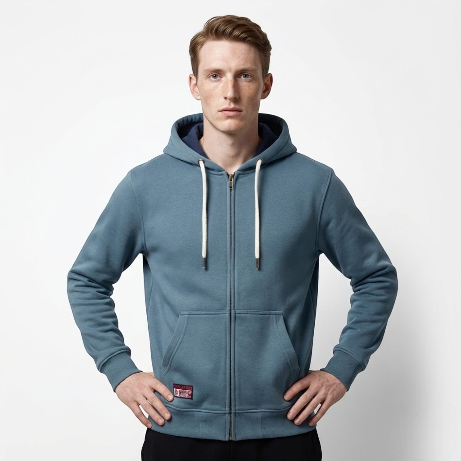 Aksel – Men's Cotton Hoodie Zip