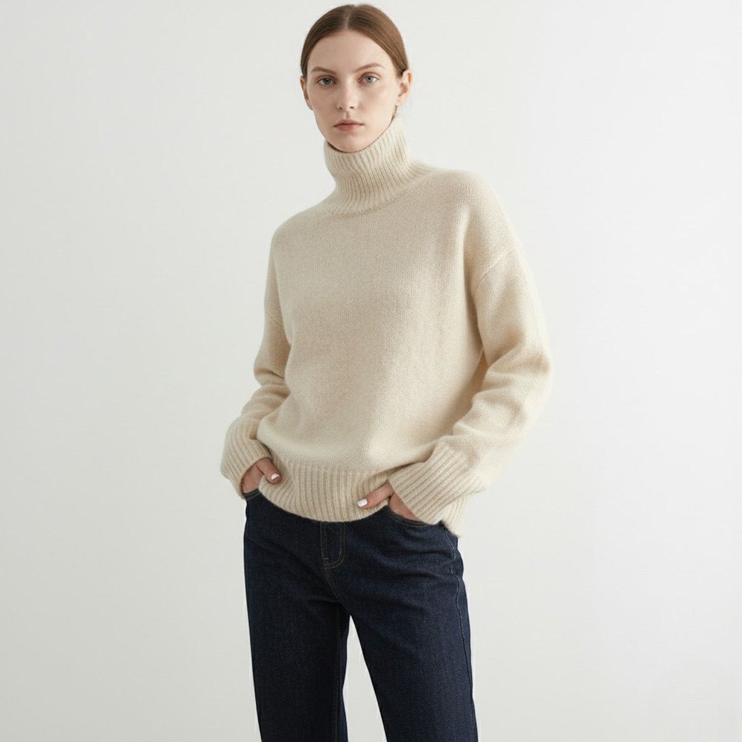 Sophie – Women's Wool Turtleneck Sweater