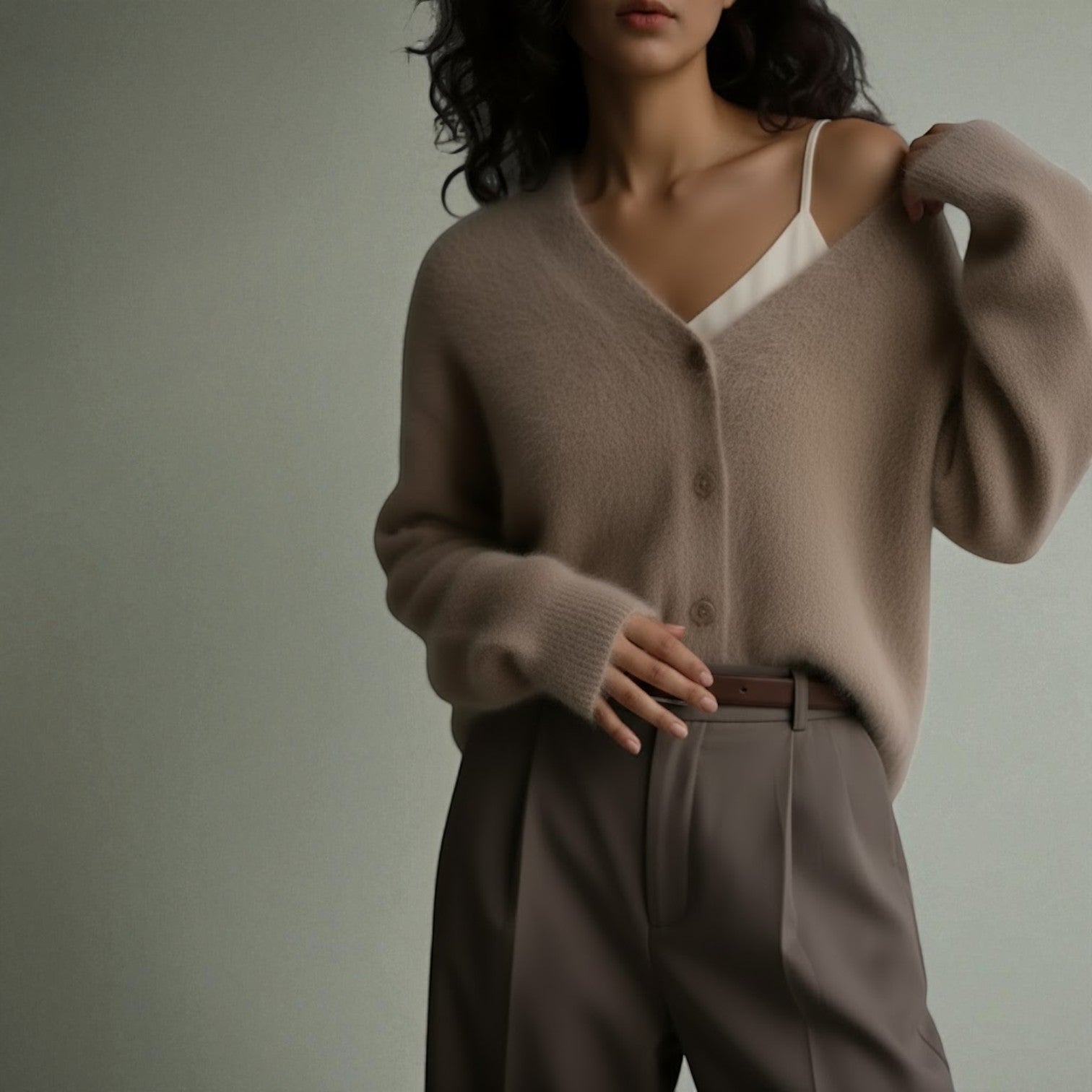 Karlyn – Women's Knit Sweater with V-Neck