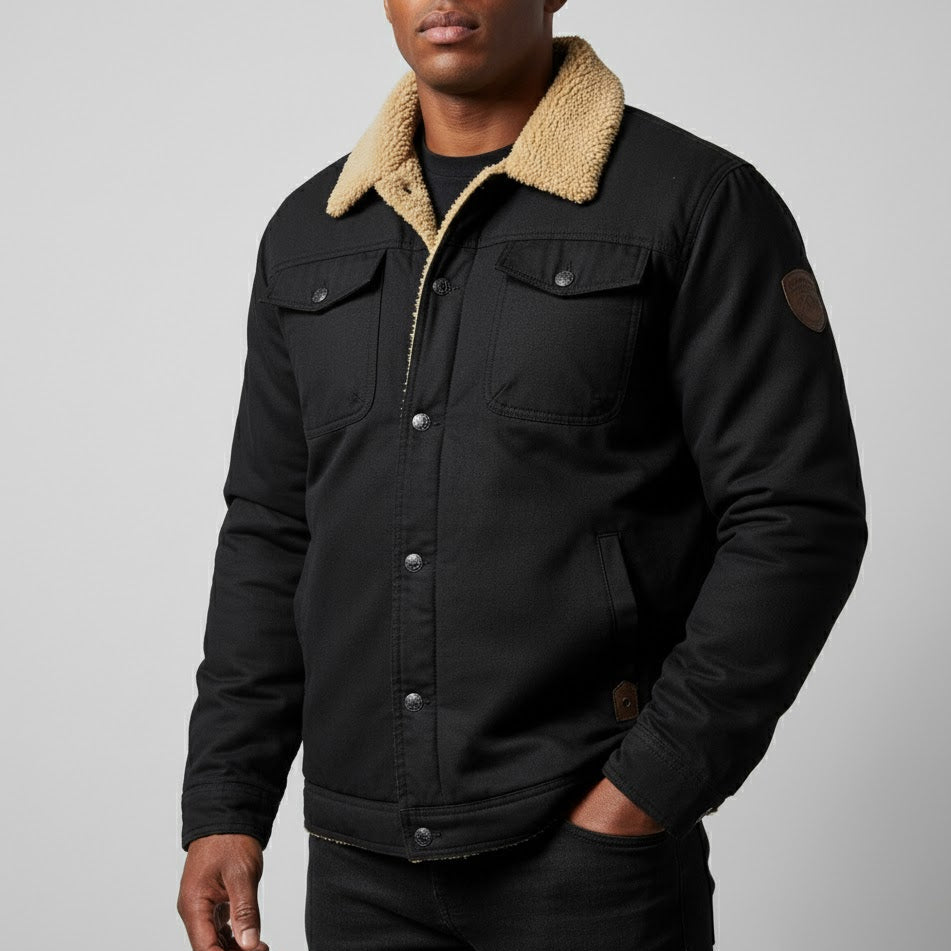 Devon – Men's Jacket with Fleece Lining and Collar