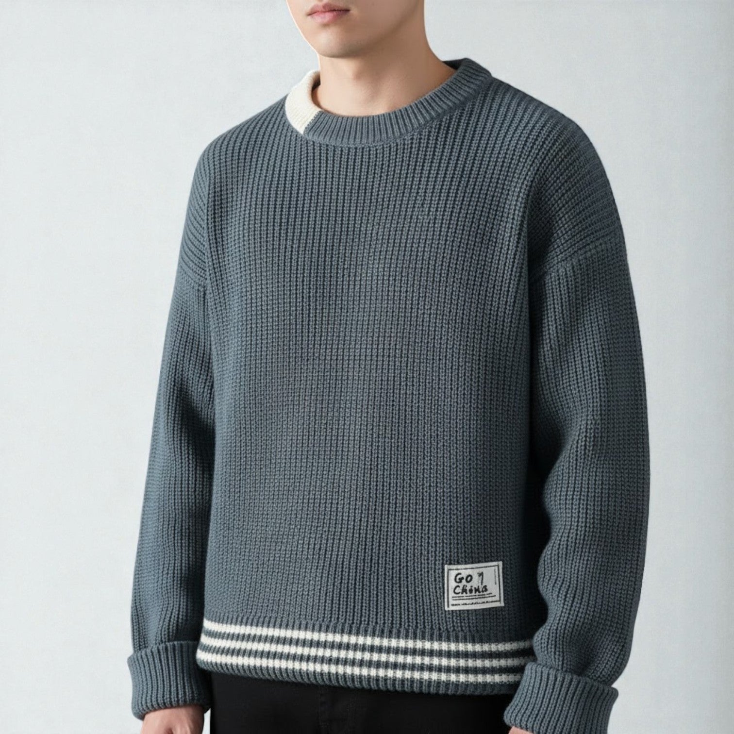 Lunaro – Men's Cotton Crew Neck Sweater