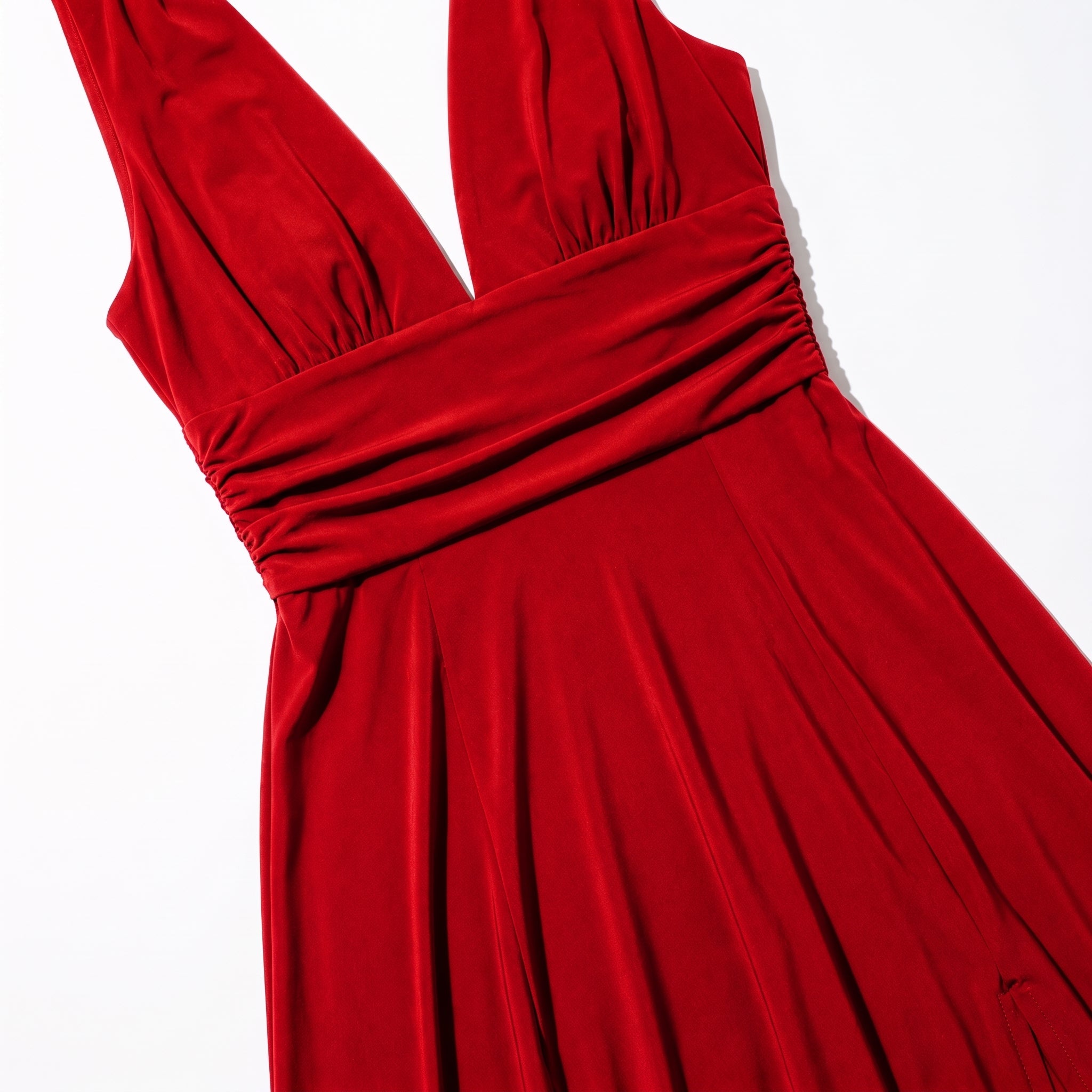 Women's Summer Party Plunge Maxi Dress with High Split - Maxi Dress - Pink - Parker&Brooks